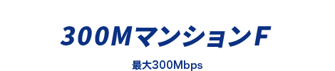 300MマンションF 最大300Mbps